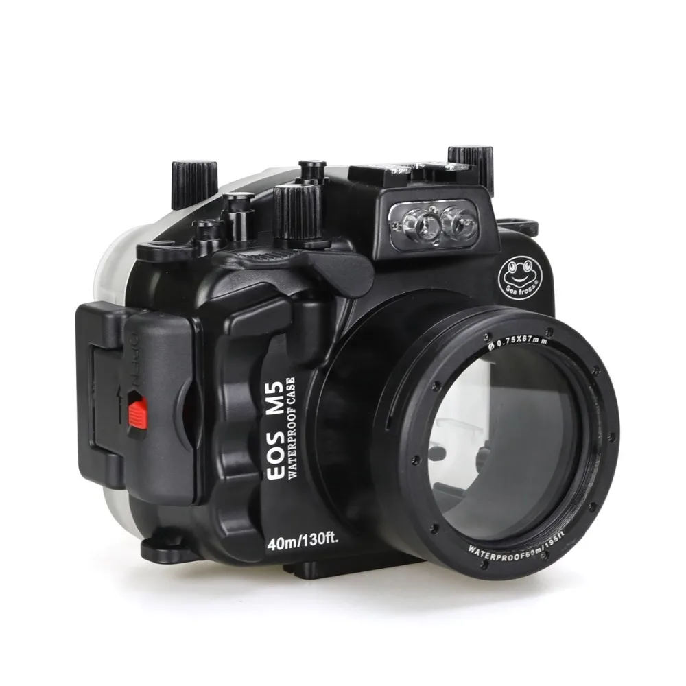 Корпус для подводной камеры Meikon 40 м/130 футов объектива Canon EOS M5 18 55 мм|Сумки