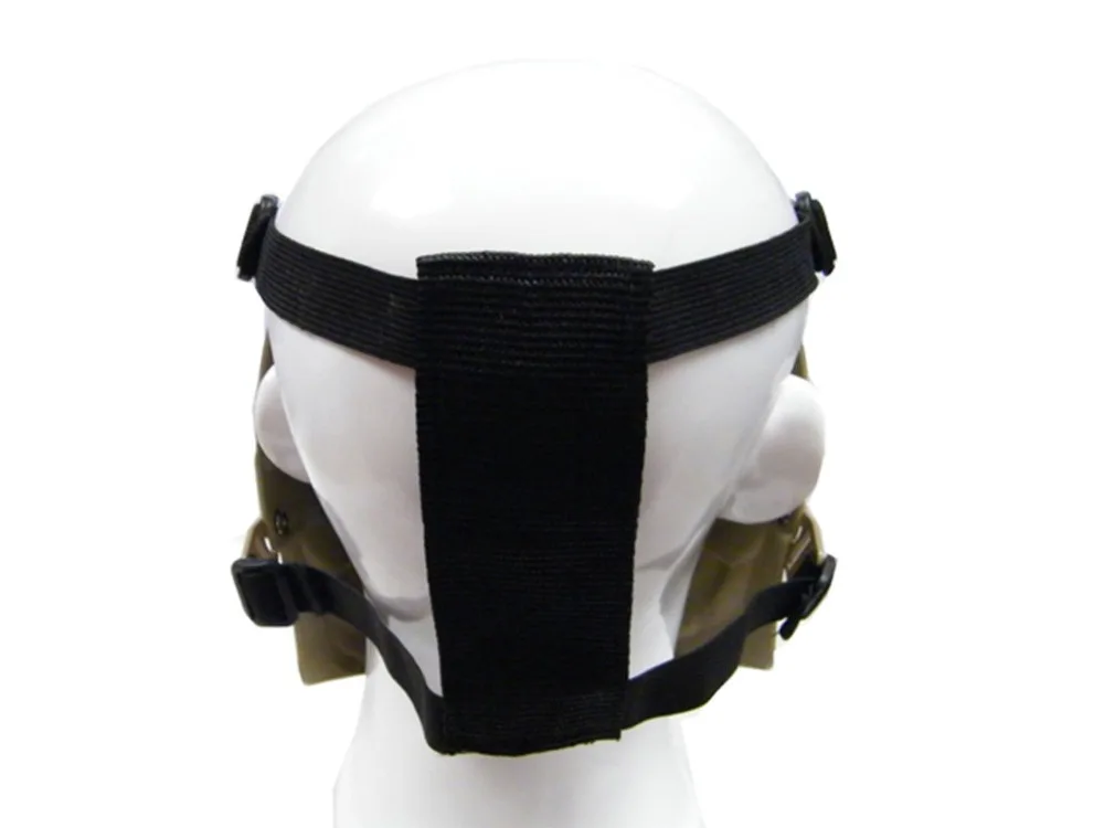 Tactical Full Face Mask Metal Mesh Eye Protection Airsoft Paintball Military DC10 Black |