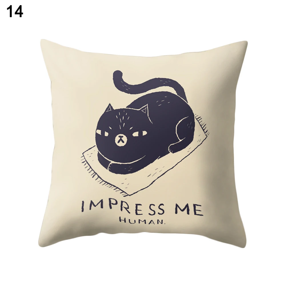 Милый мягкий чехол подушка с рисунком кота для дома и офиса|pillow case|throw pillow casespillow