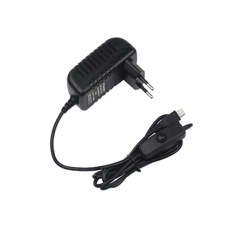 Raspberry Pi 4 адаптер питания ВКЛ./ВЫКЛ. Переключатель USB-C 5V 3.0A US/EU/UK/AU Plug | Компьютеры и