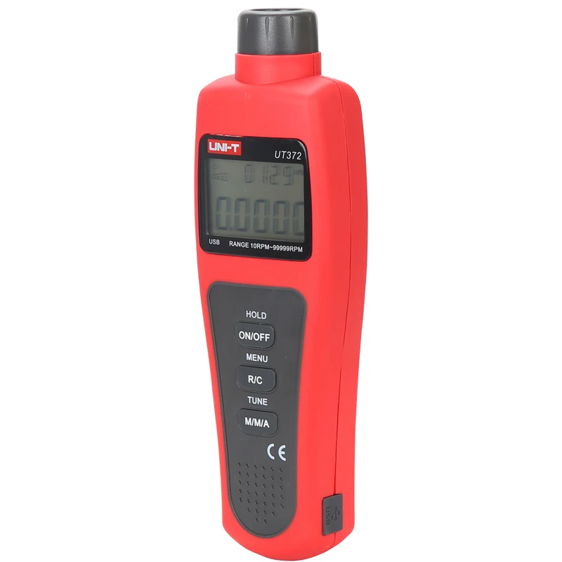 Тахометр UT371/UT372 ручной Бесконтактный тахометр RPM/Data Hold/USB интерфейс