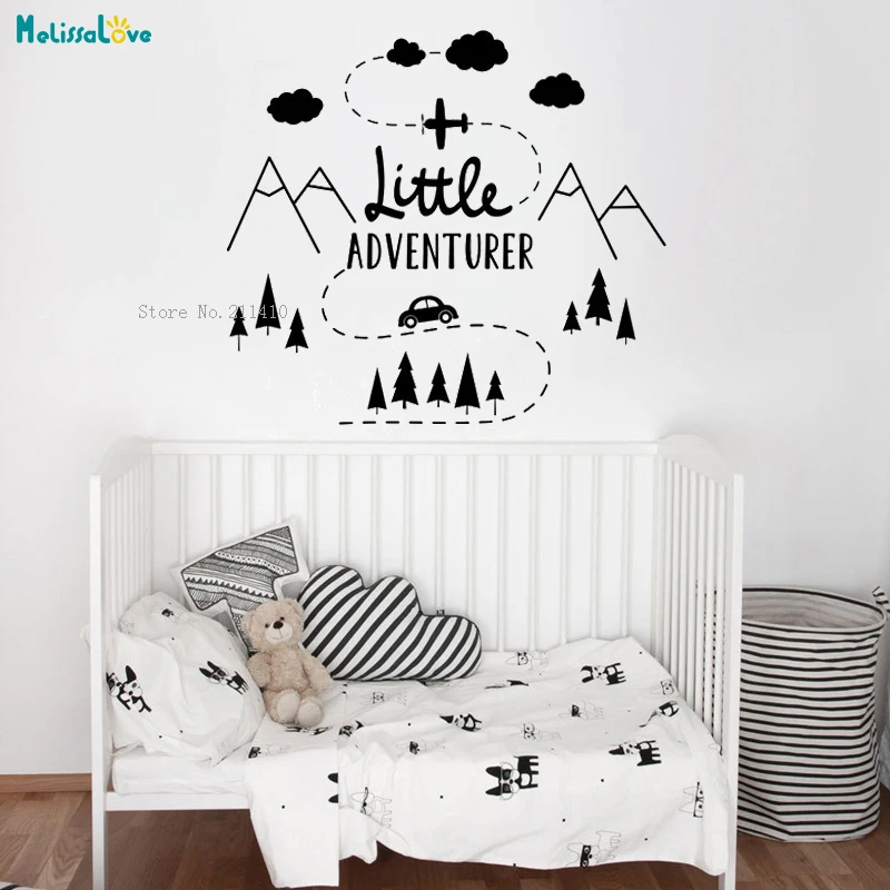 Настенная Наклейка с изображением приключений горного леса путешествий для