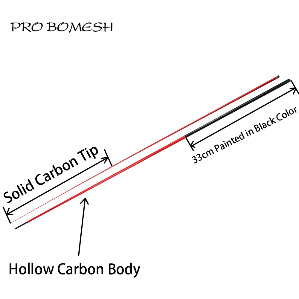 Pro Bomesh 2 комплекта пустые 1,92 м 2 секции UL power F действие форель стержень пустые DIY пользовательские стержни строительство ремонт