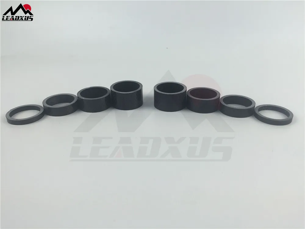 LEADXUS 4 шт. 1 1/" 2 мм 5 мм 10 мм 15 мм углеродное волокно 28,6 мм Омыватель для велосипедной гарнитуры набор разделителей для ремонта велосипеда