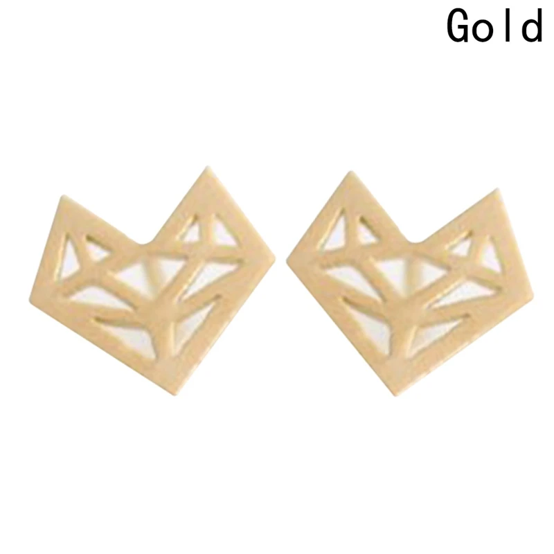 Новая Мода Оригами лиса серьги стержня для Для женщин простой оригами Jewelry