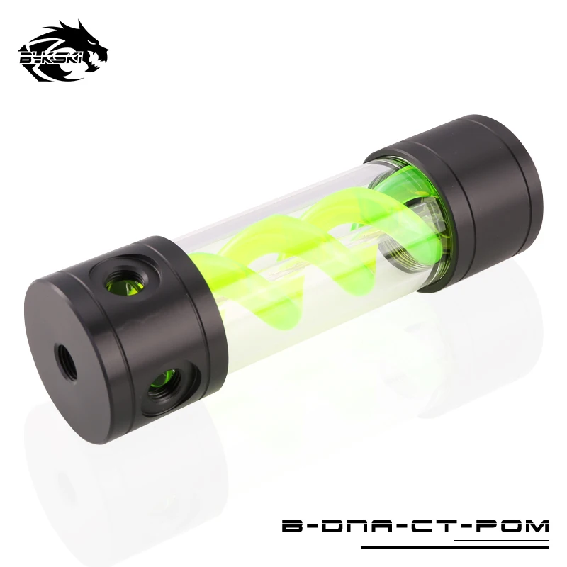 Bykski компьютер DIY радиатор водяного охлаждения емкость POM спиральный ДНК