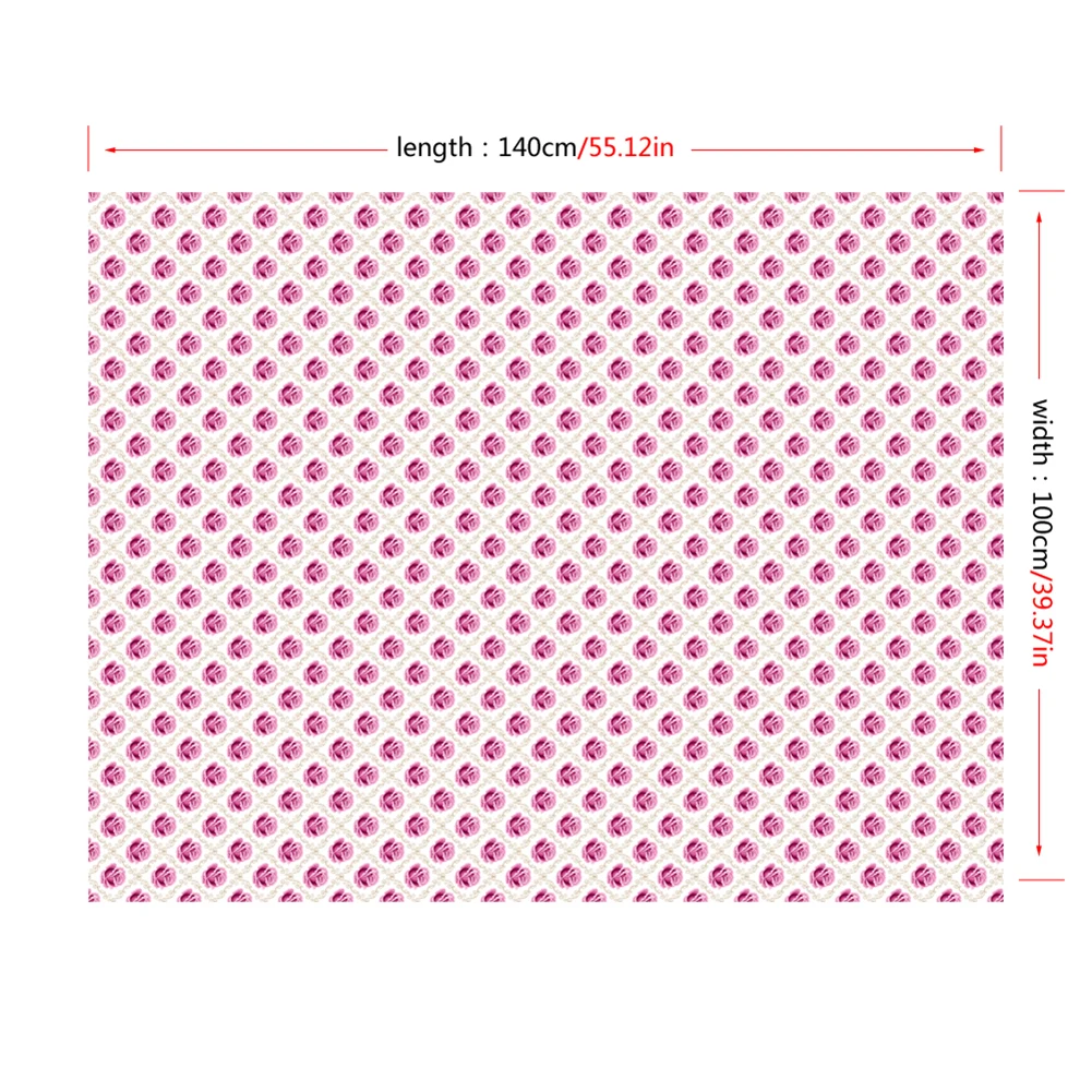 Прямоугольник Клетчатый узор Цветочный принт Водонепроницаемый скатерть