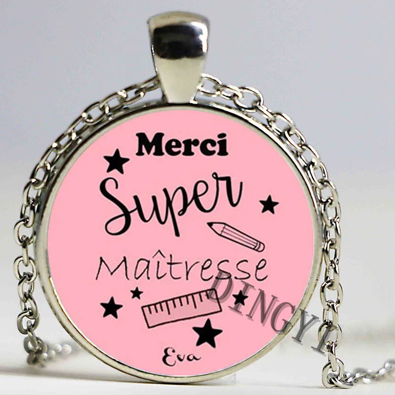 2 шт. опт персонализированные je suis une papa maitresse nounou украшения милое ожерелье