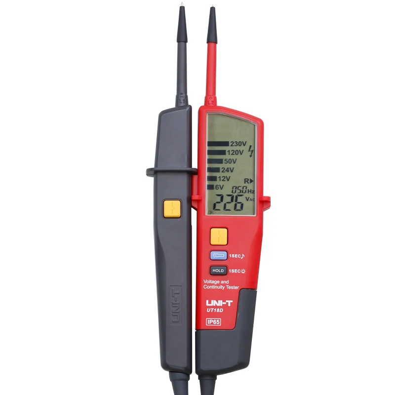 UNI-T UT18A/UT18B/UT18C/UT18D проверки напряжения и целостности цепи; Водонепроницаемый карандаш, тест RCD/определение полярности