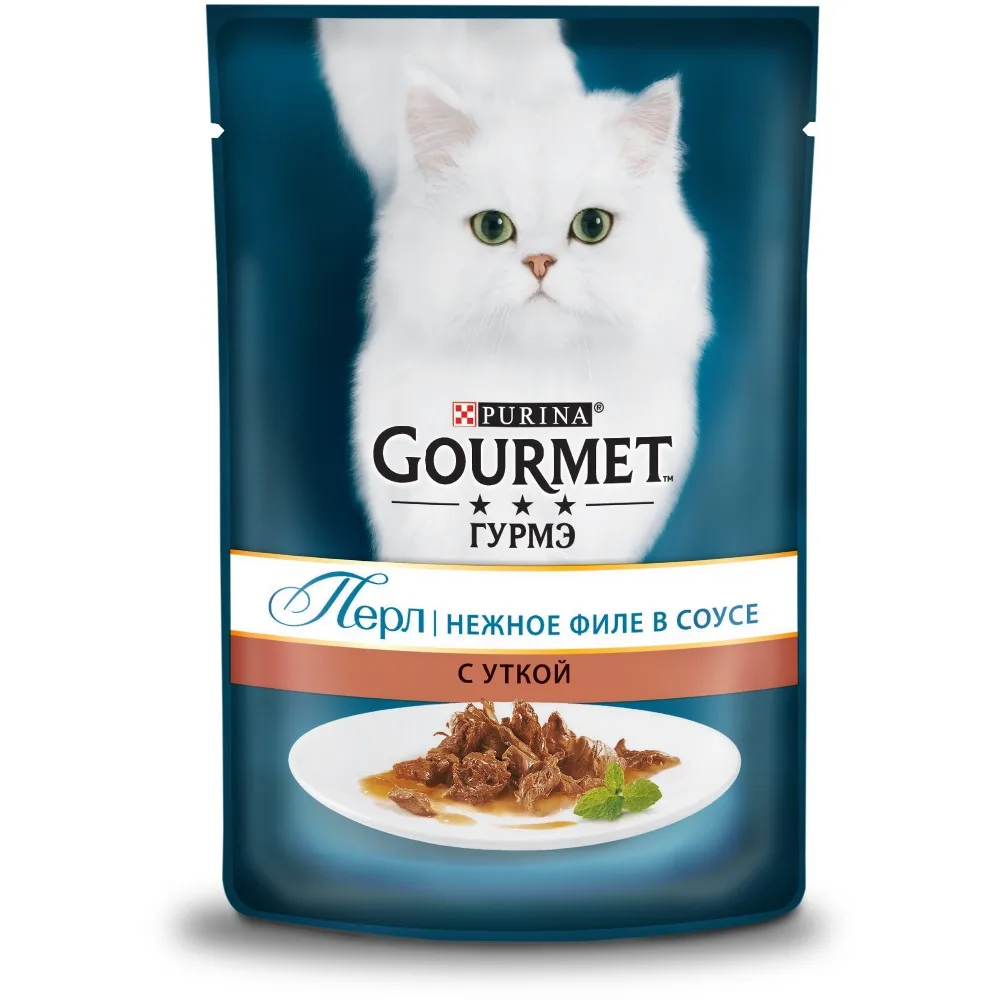 Влажный корм Gourmet Perle Мини-филе для кошек в ассортименет 85 г. 3 x 24 шт. (72 шт.) | Дом и