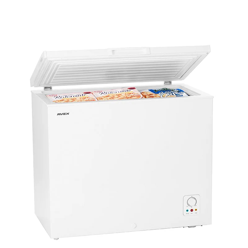 Морозильный ларь AVEX CF 250, обьем 245 л, 2 ножки 2 колесика, зимняя защита, сохранение холода, до-32С заморозка, мощность 15кг/су