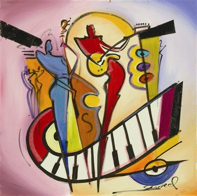 Высококачественная картина маслом изображения на холсте ощущение музыки от Gockel