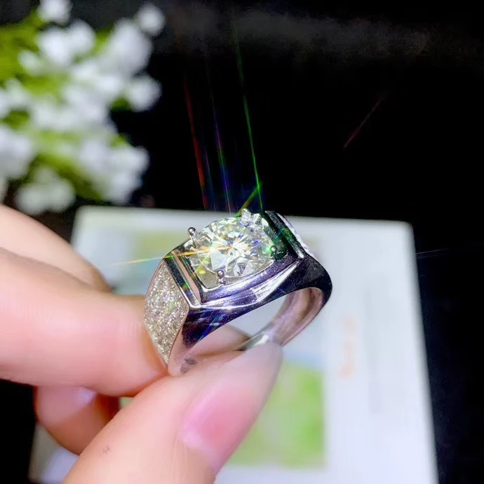 Мужское кольцо с бриллиантами KJEAXCMY Boutique Jewelry инкрустированное натуральным