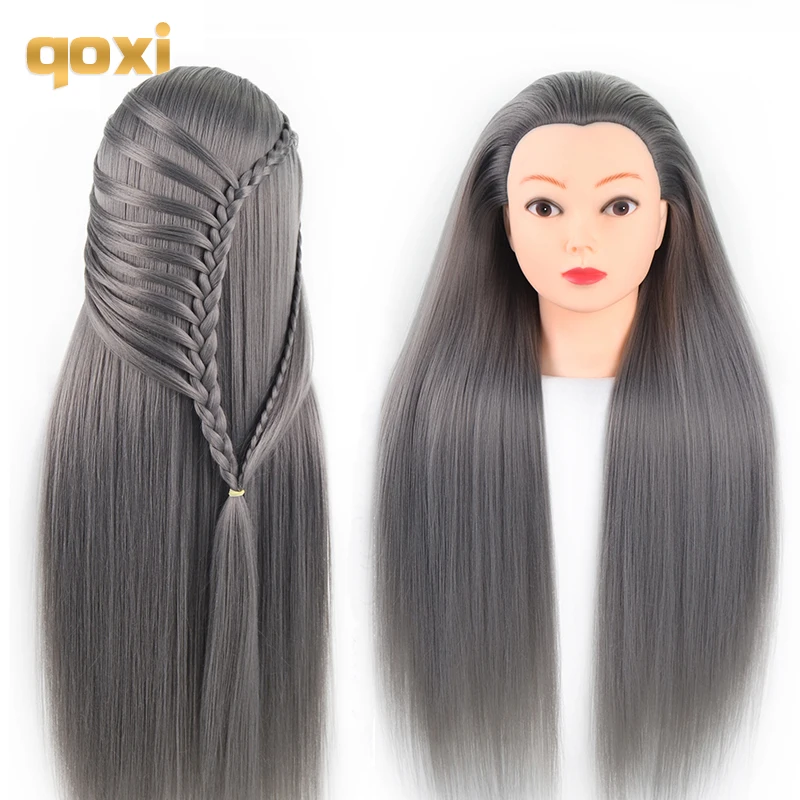 Парикмахерский манекен с длинными волосами Qoxi от AliExpress WW