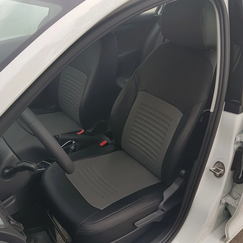 For Skoda Rapid Ambition 2013-2019 special seat covers with SEPARATE backrest without armrest Turin Eco-Leather | Автомобили и