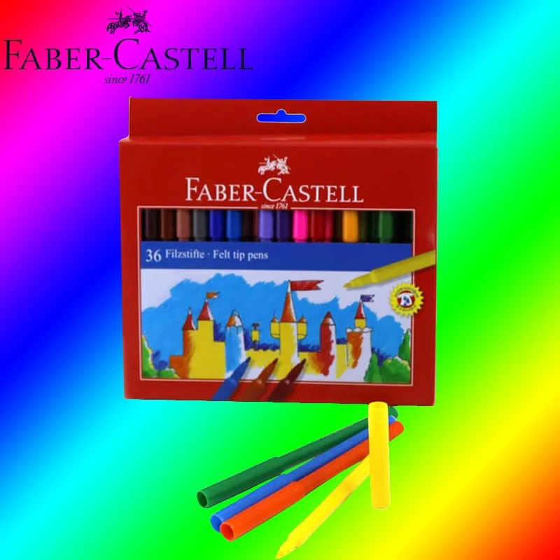 Оригинальный Faber Castell 554236 новый волокна наконечник пера Cardboardbox 36