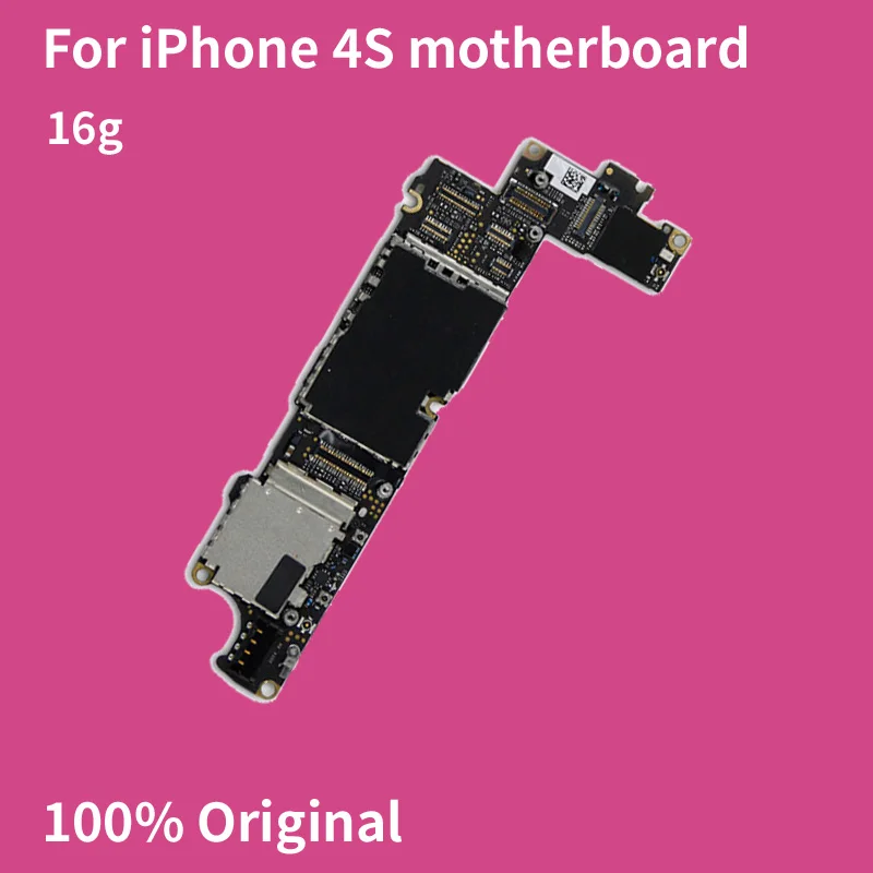 Разблокированная материнская плата 16G для iPhone 4S 100% оригинальная IOS логическая с