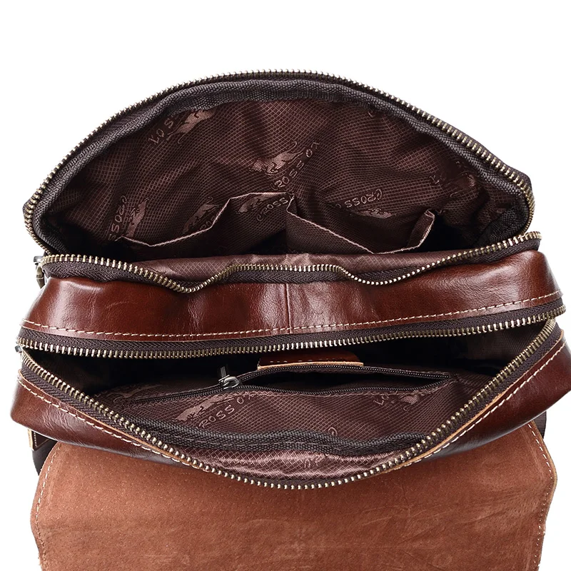 CROSS OX Кожаная сумка в классическом стиле SL394|leather shoulder bag|shoulder bagscross ox |