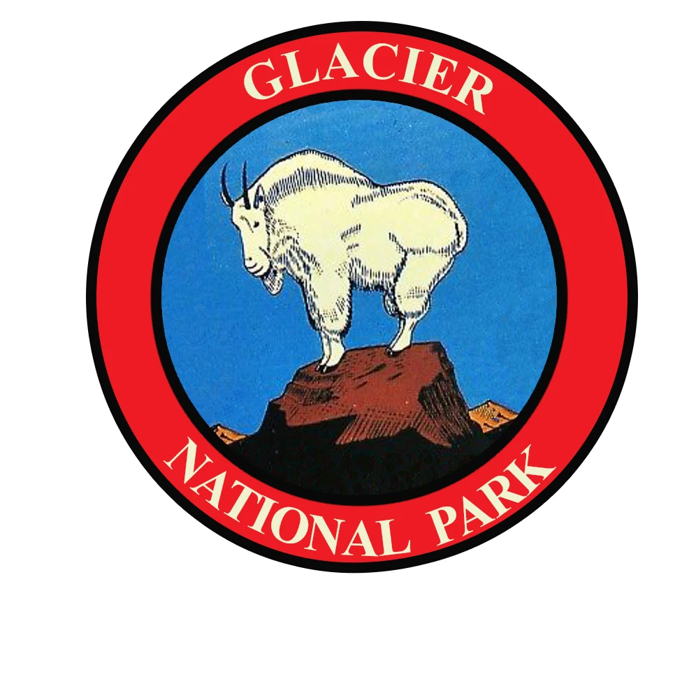 3 &quotGLACIER Sheep NATIONAL PARK вышитые железные нашивки для одежды Go Открытый Кемпинг
