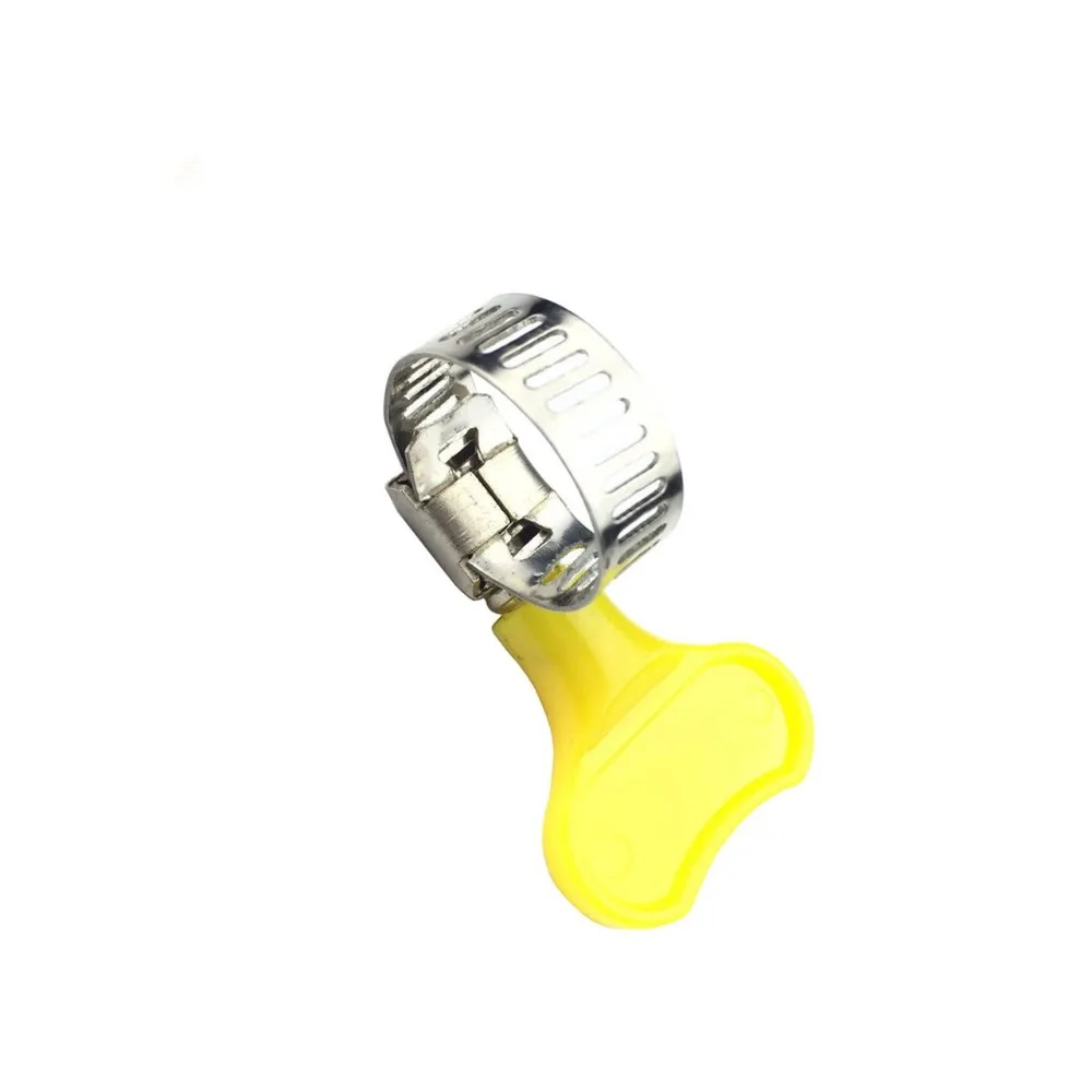 

50pcs/lot 8mm-12mm/10-16mm/13-19mm/16-25mm/19-29mm Type Hose Clamps with handle,304 Stainless steel hose Clamp Hoop Pipe Clips