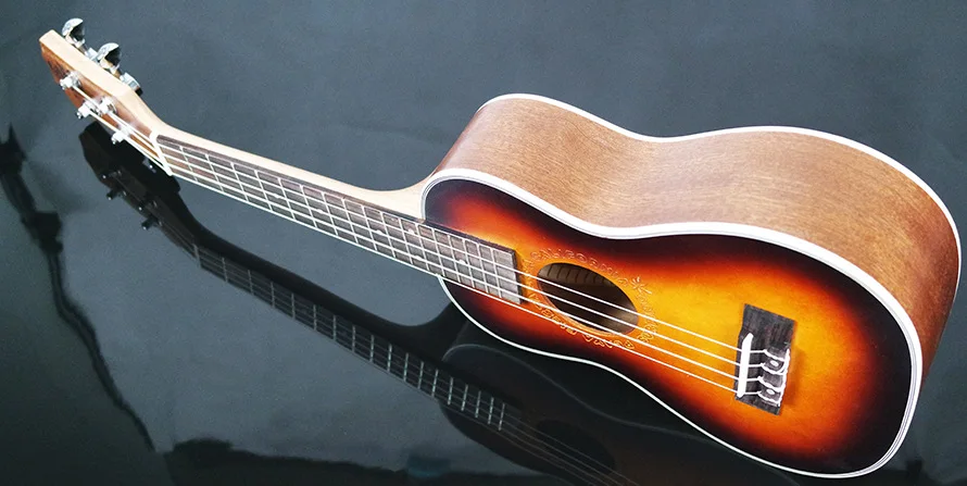 Yichi 23 &quot26&quot Концерт Sapele палисандр гриф Гавайские гитары укулеле четыре строки из