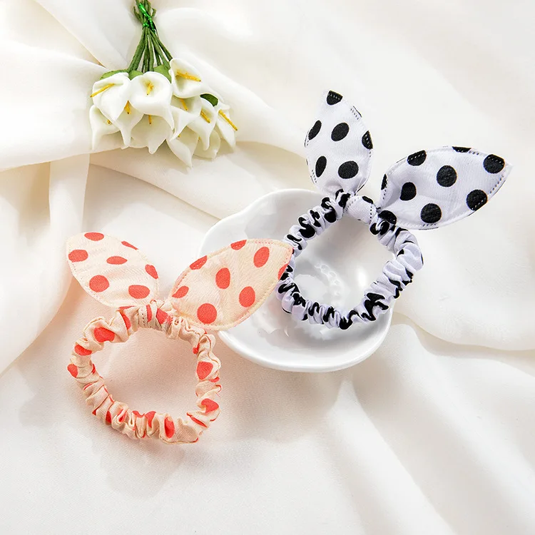 Заколки для волос в горошек с леопардовым принтом 1 шт.|clips for hair|hair ropehair ties |