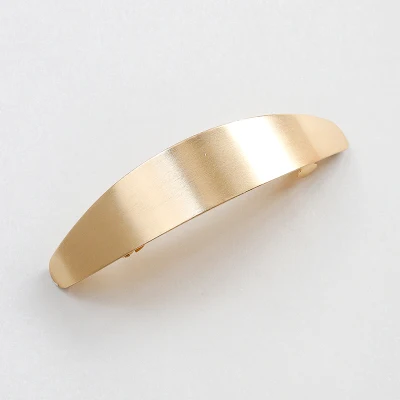 Arc-shaped-gold Женская металлическая заколка для волос в европейском и американском стиле, заколка для волос с геометрическим рисунком, заколка для волос с хвостиком, аксессуары для волос для девочек - Цвет: Arc-shaped-gold