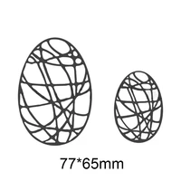 2pcsset easter egg metal cutting dies stencils for diy scrapbooking decorative embossing cards handcraft die cuts new 2019