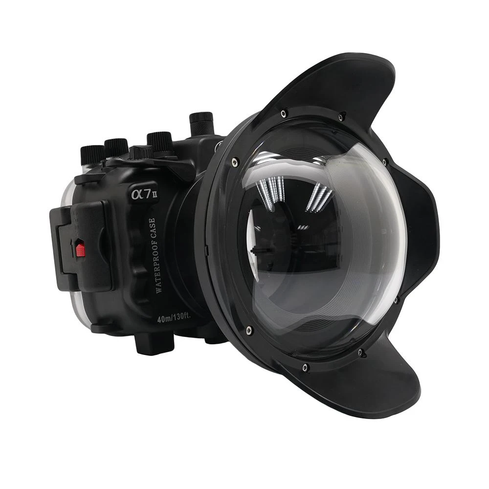 WITHDOME Seafrogs 40 м 130 футов подводный водонепроницаемый чехол для sony A7M2 A7R2 A7S2 A7 II A7R II A7S II поддержка 28-70 мм с ручкой - Цвет: WITHDOME