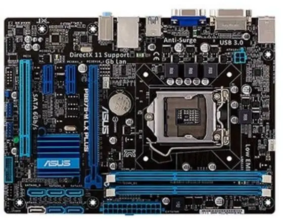 LGA1155 для ASUS 1155 LX PLUS оригинальная б/у настольная B75 материнская плата DDR3 USB3.0
