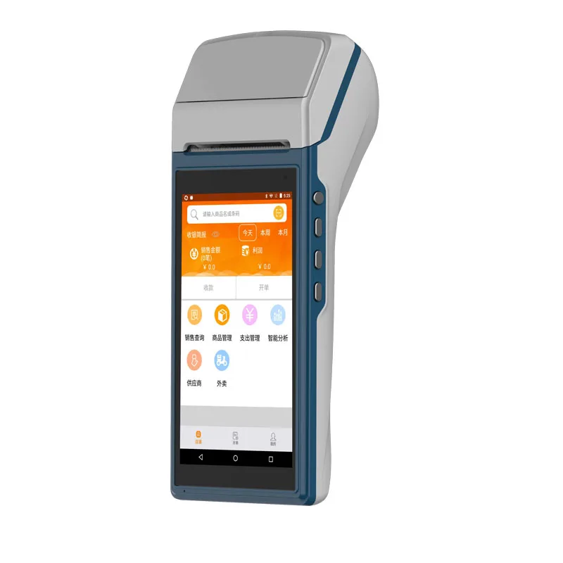 Pos система со встроенным 58 мм принтером ручным и NFC/GPS/Wi Fi для терминал оплаты