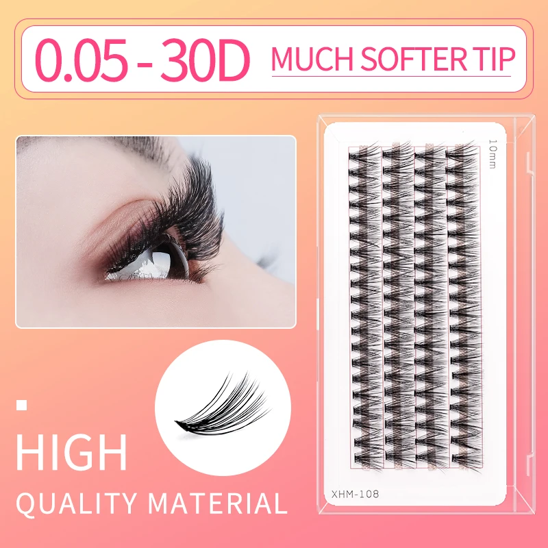 Efc beauty 0,05-30D Индивидуальные ресницы 30d Кластерное наращивание ресниц Профессиональные норковые накладные ресницы