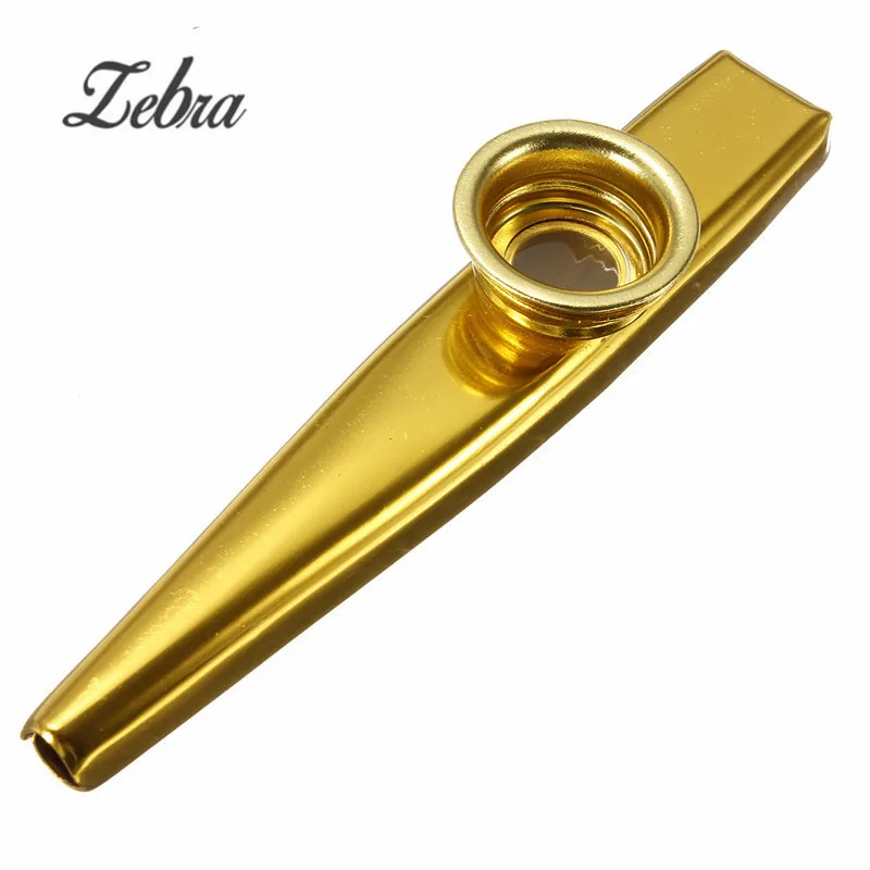 ЗЕБРА Новое поступление простая Легкая металлическая гармоника флейта kazoo для