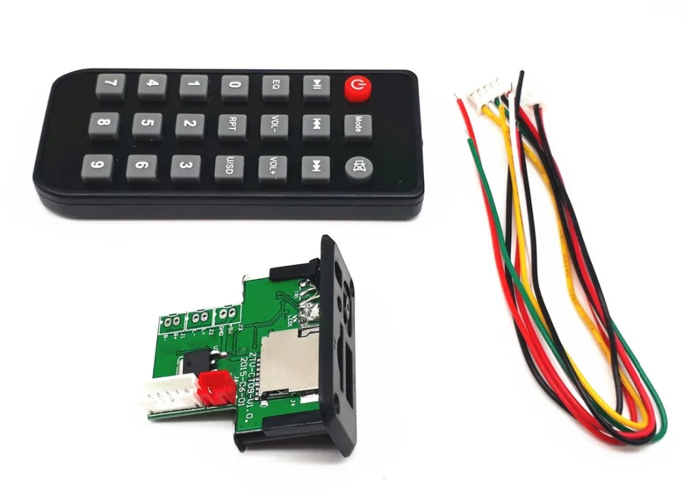 DC5V/12V Mini MP3 декодер плата модуль декодирования детали динамика подключение USB