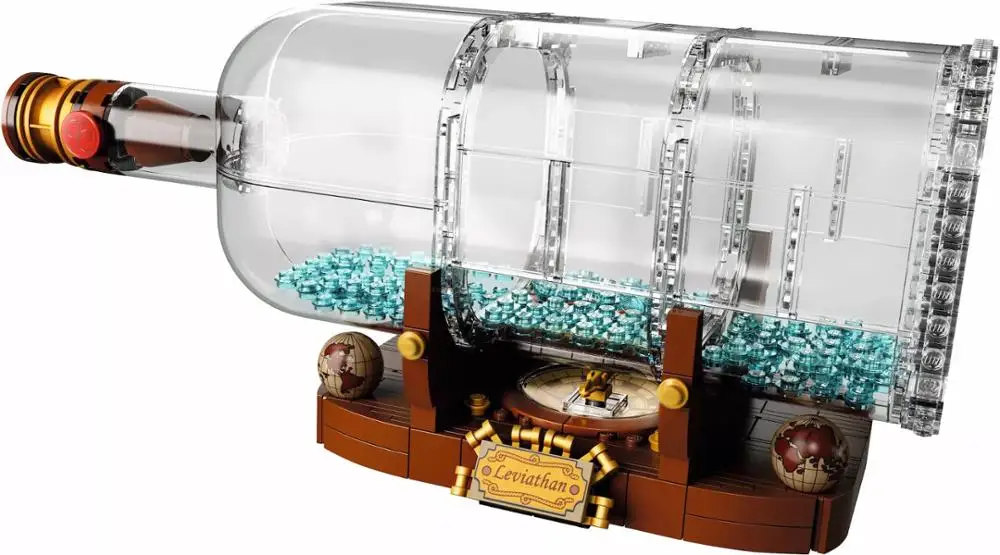 Legoings 21313 доставка в бутылке строительные блоки набор подарки на день рождения