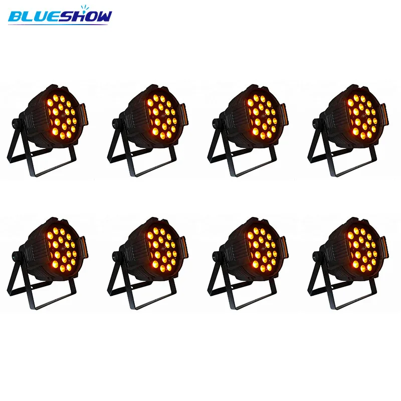 Без налога 8x par Светильник zoom rgbwa 5в1 18x12 Вт или светодиодный par-прожектор RGBW 4в1 18x10