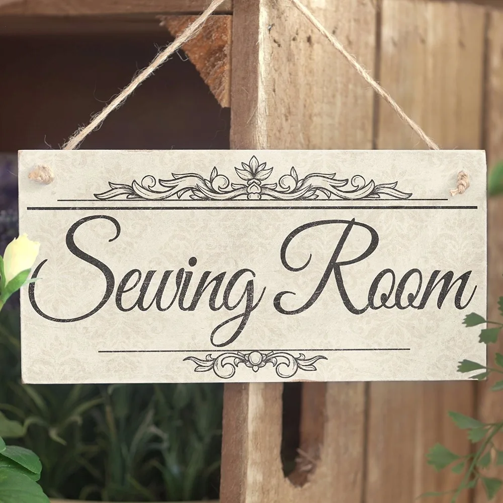 Meijiafei Sewing Room - PVC Sign Plaque 10&quotx5&quot | Дом и сад