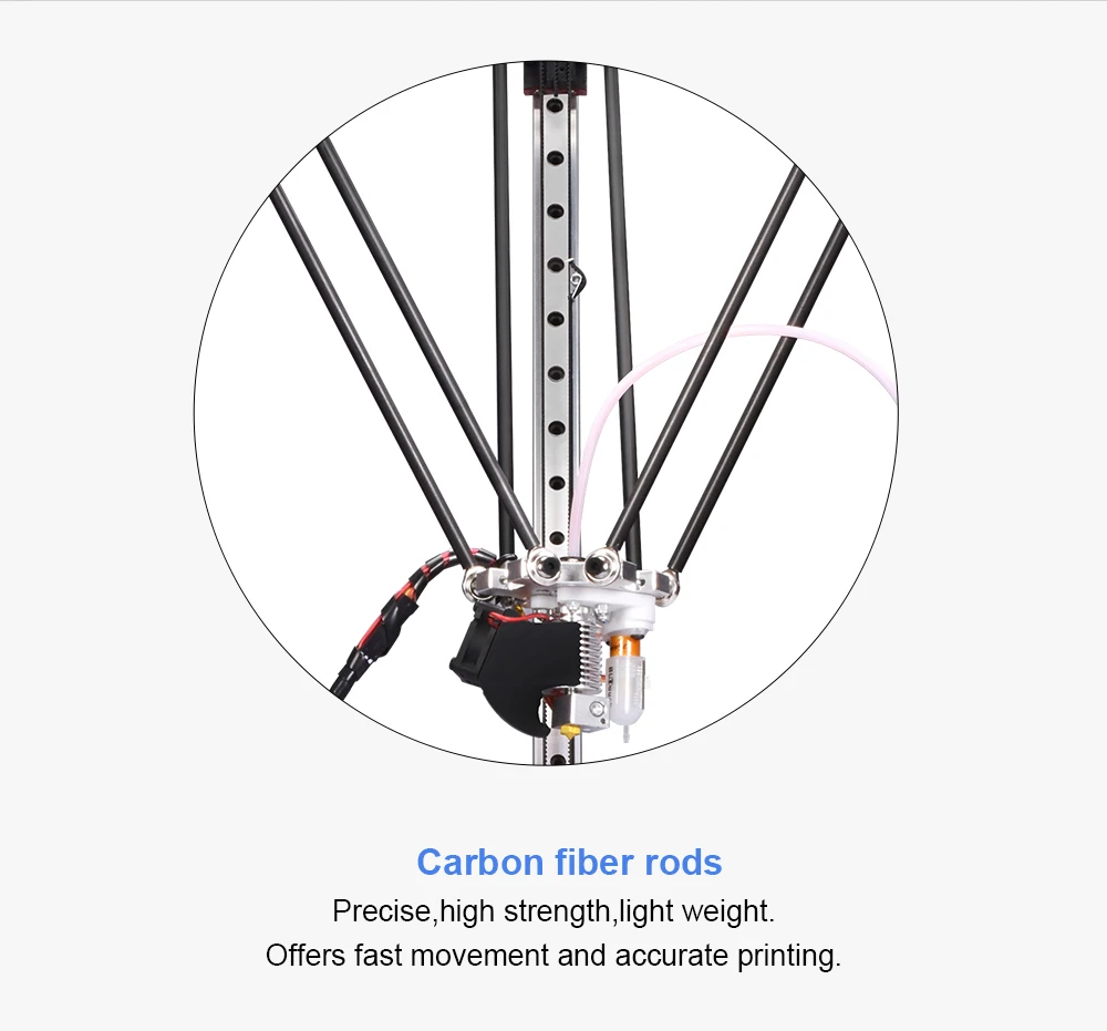 BIQU 3D металлический принтер Kossel Base/Plus/Pro Delta линейная направляющая DIY Kit автоматическое выравнивание большой размер печати 2004LCD/TFT35 сенсорный экран