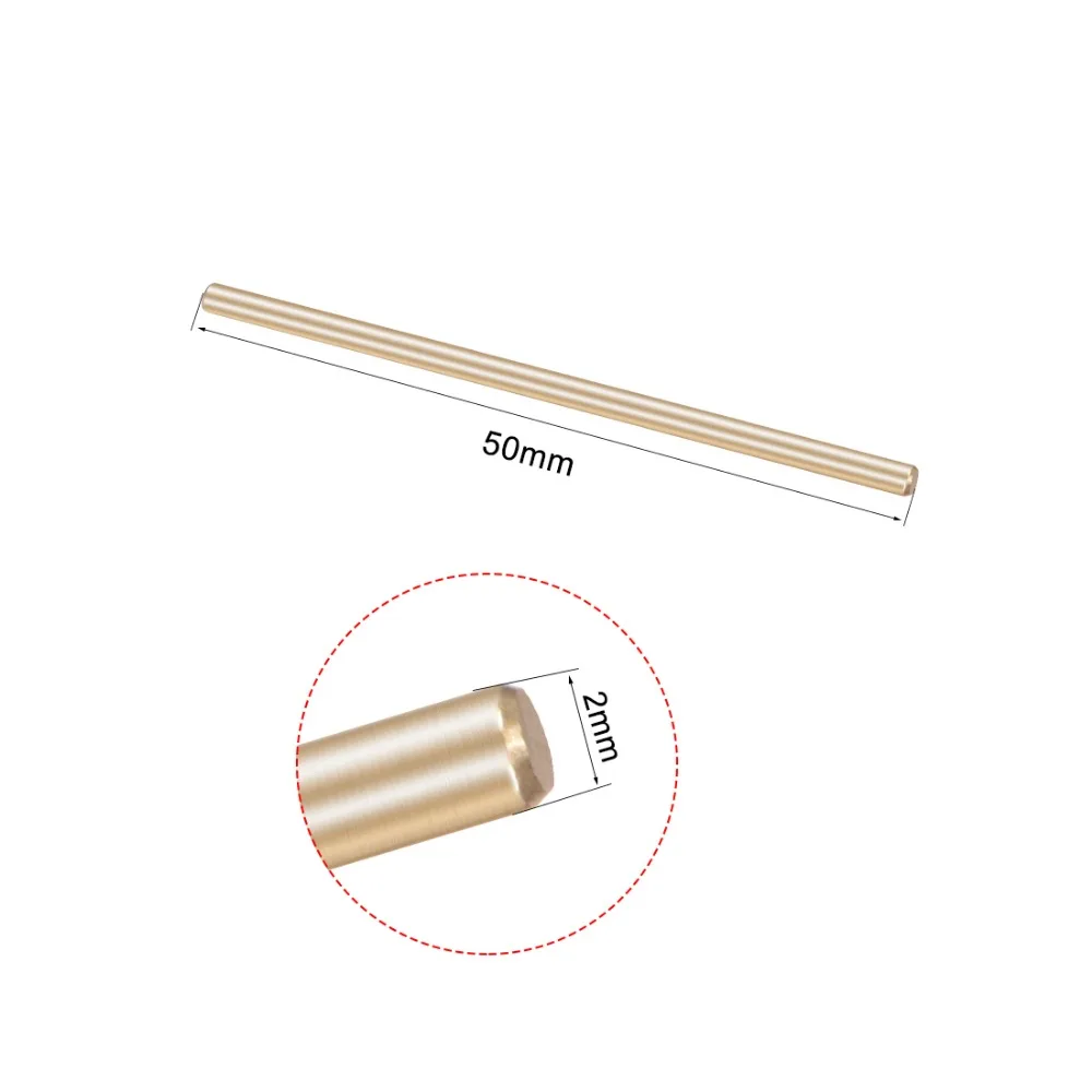 Uxcell 20Pcs/lot Brass Shaft Round Rod 30mm x 2mm / 50mm Tone for DIY Toy RC Car Helicopter Model Part | Инструменты