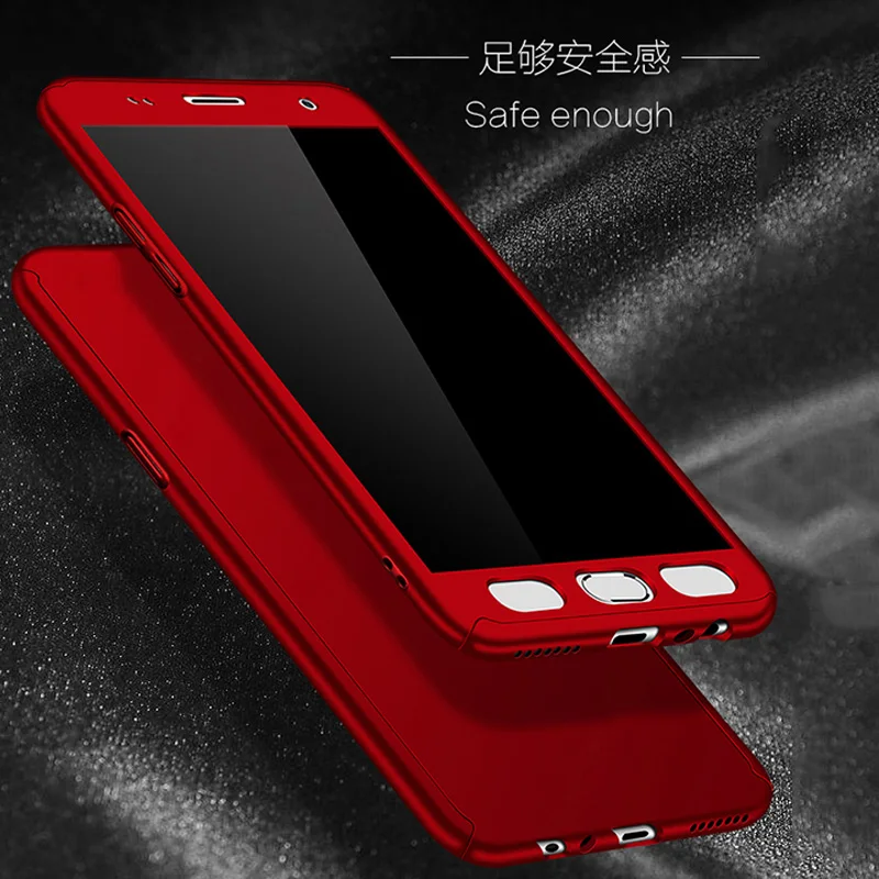 360 Полное покрытие для Samsung J3 J5 J7 2015 2016 2017 Pro Note 3 4 5 чехол задняя крышка + закаленное