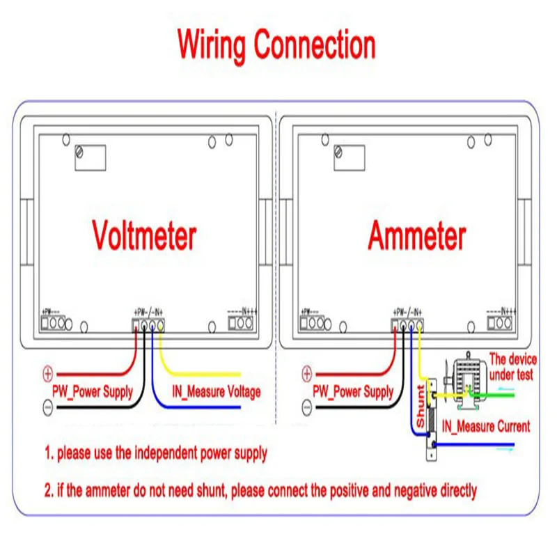 

YB5135A DC Voltage Meter Three and A Half Voltmeter LED Digital Voltmeter Digital ICL 7107 DC Voltage Meter Blue Words