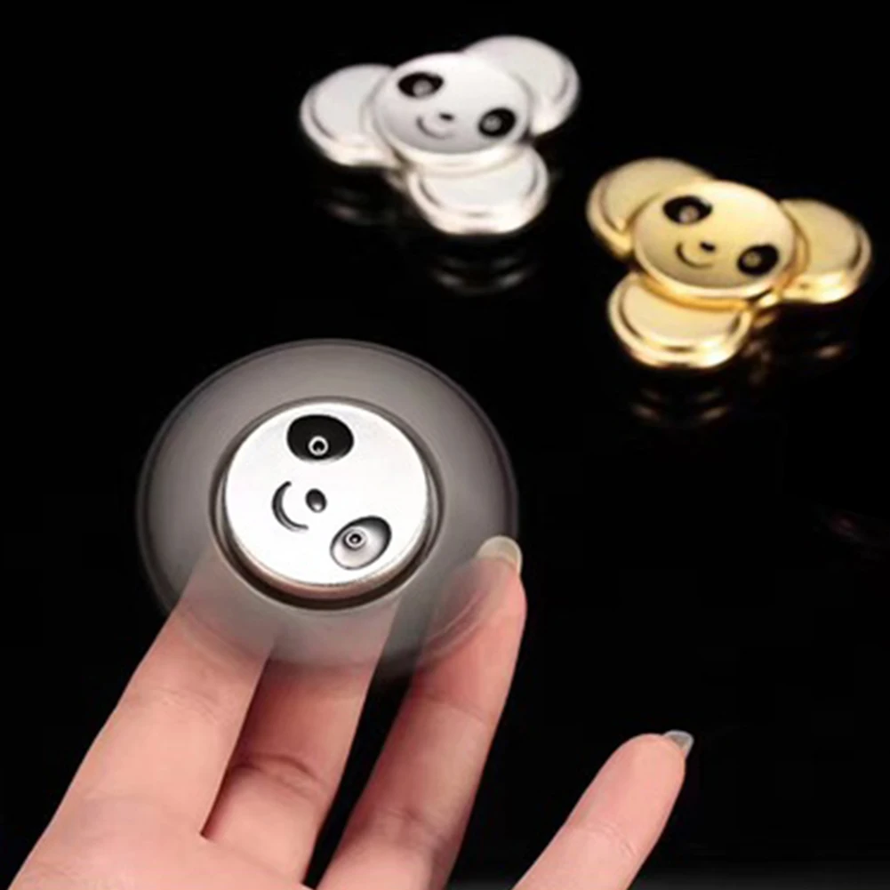 Small Kids Adult Panda Pattern Ceramic Bearing Hand Spinner Alloy Figure Toys | Игрушки и хобби