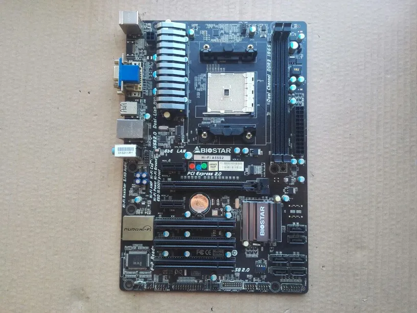Материнская плата для BIOSTAR Hi Fi A55S2 оригинальная б/у настольного компьютера A55 Socket