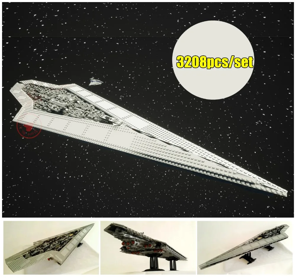 Новая звезда 3208 шт. игрушка войны Execytor супер Звездный Разрушитель модель здания