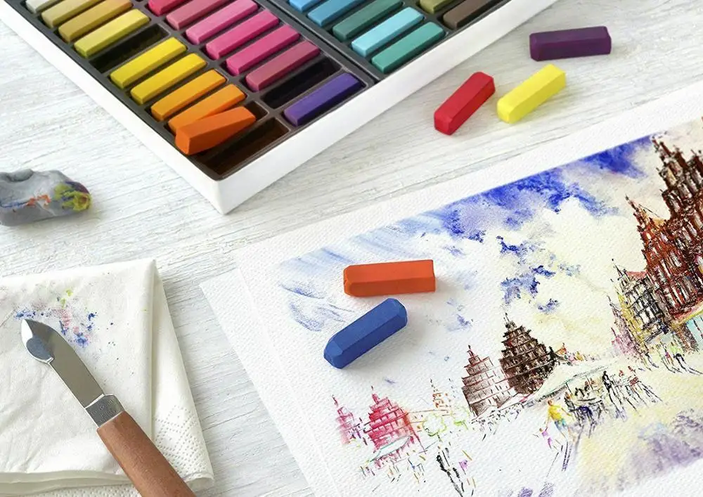 Оригинальный Faber Castell картонная коробка на 24 мягких пастельных набор палочек