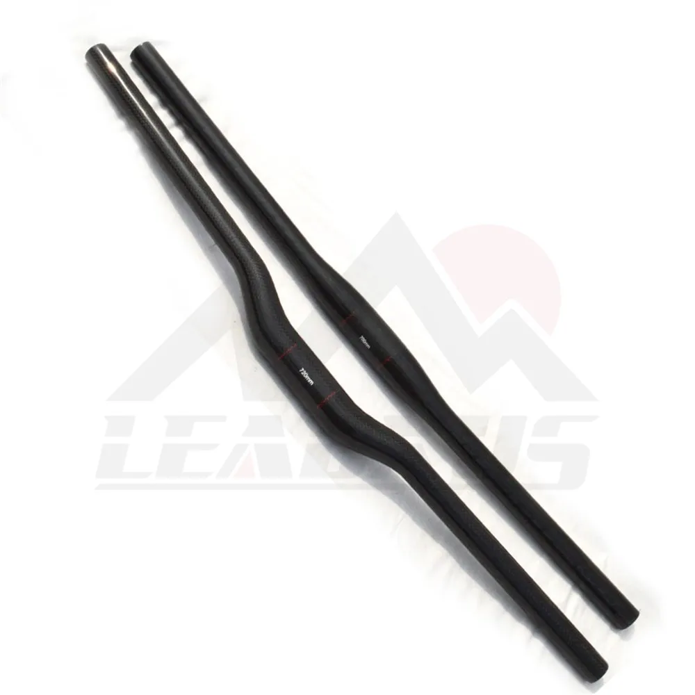 Leadxus плоский/подъемный Riser однообразный 3K из углеродного волокна руль MTB