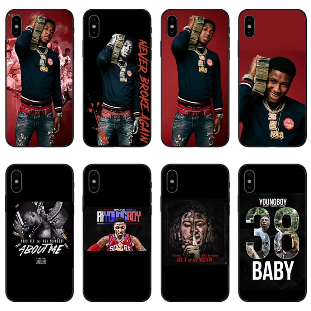 NBA Youngboy никогда не сломался снова Merch чехол для iPhone X XR XS Max 6 7 8 Plus 5 5S 5SE S