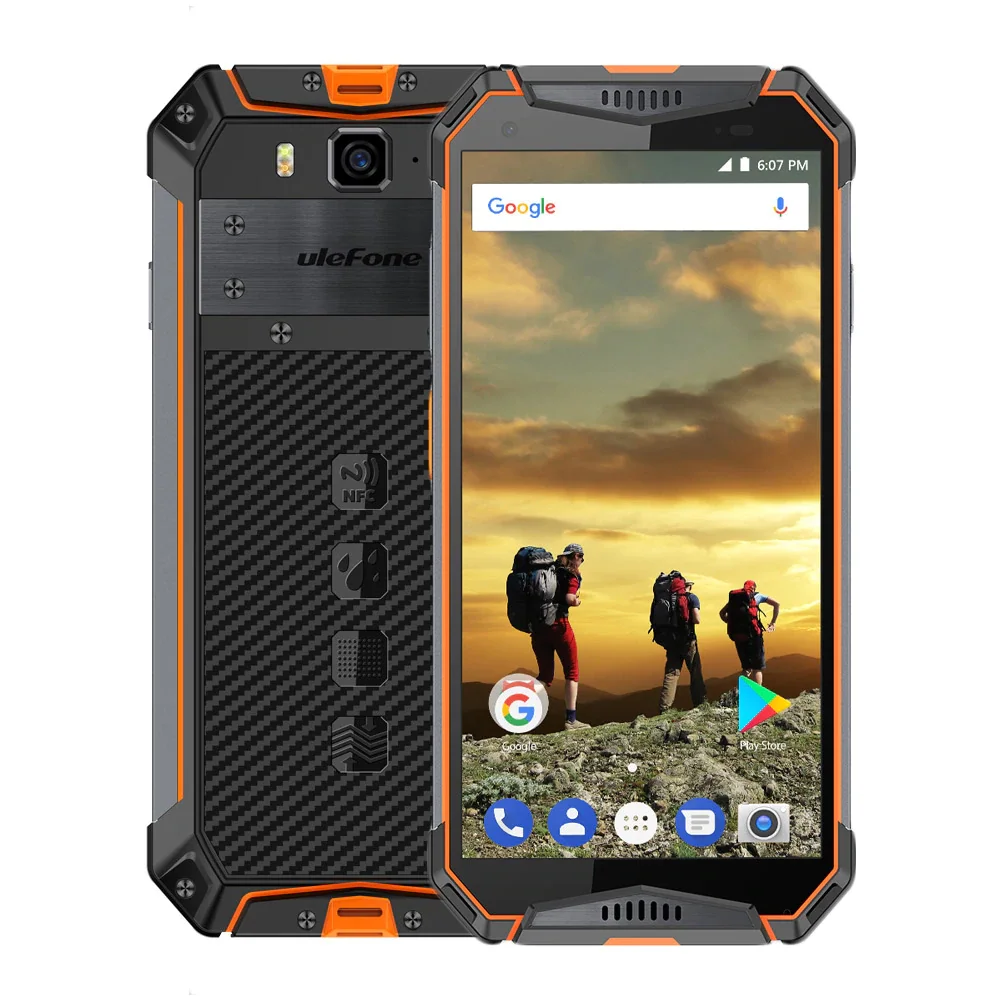 Ulefone Armor 3 прочный мобильный телефон IP68 Водонепроницаемый 4 Гб + 64 5 7 дюймов FHD