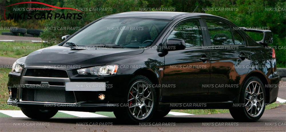 Воздуховоды для Mitsubishi Lancer X 2011- на переднем бампере воздухозаборник с сеткой ABS пластик обвес комплект украшения автомобиля Стайлинг тюнинг