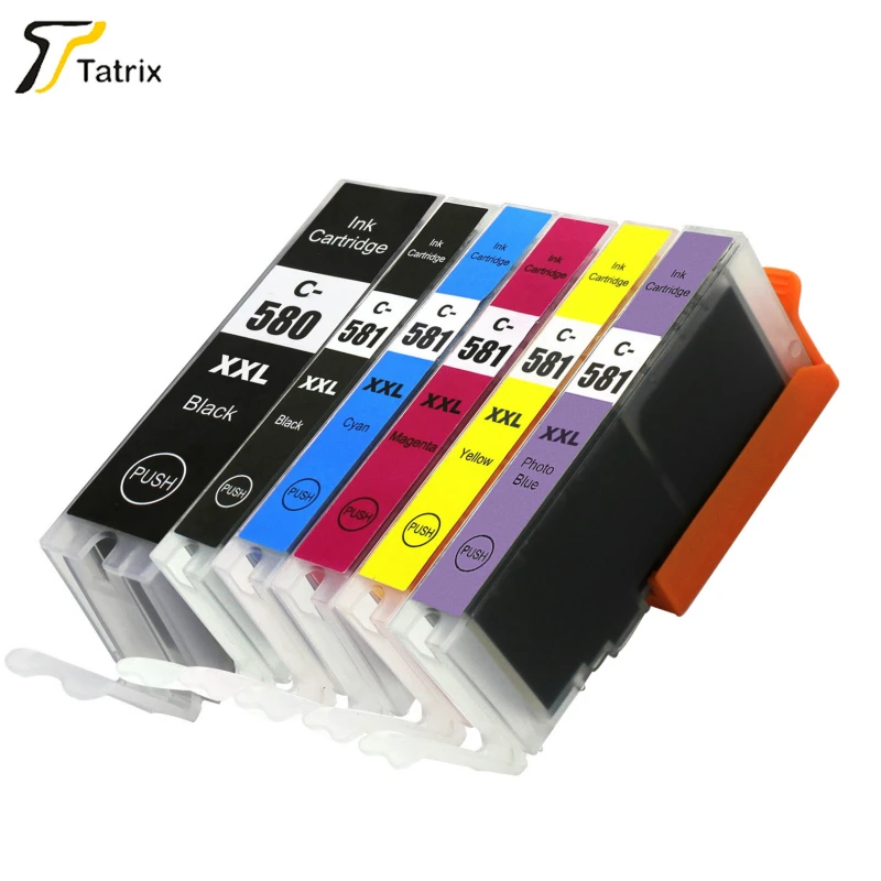 Чернильный картридж для Canon 6 PK PGI580 CLI581 XXL картриджи PIXMA TR7550 TR8550 TS6150 TS6151 TS8150 TS8151 TS8152